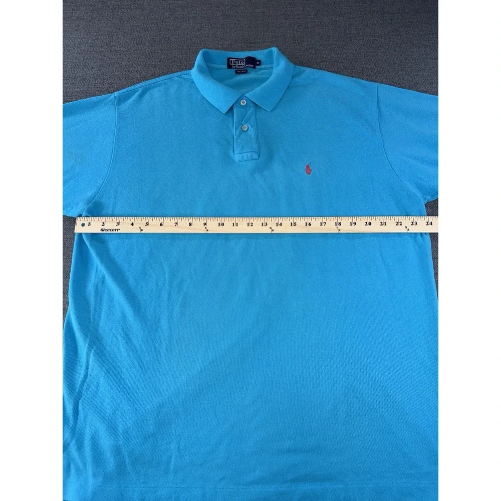Polo Ralph Lauren Polo Shirt Men's XL Blue Short Sleeve Pony Logo Cotton Classic